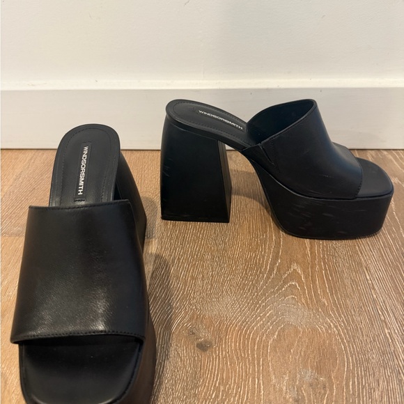 Windsor Smith- Black Platform Mules - Picture 4 of 5